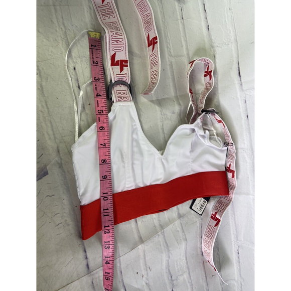 LF The Brand Cropped Straps Bandage Bralette Crop Top Womens Juniors Size M - Picture 9 of 9